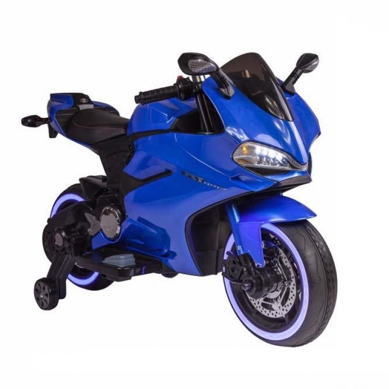 Blue motorbike for kids sale